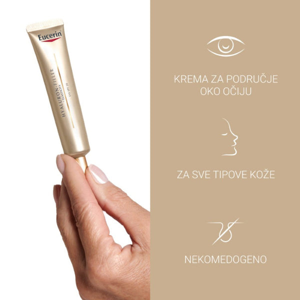 Eucerin Hyaluron-Filler + Elasticity krema za područje oko očiju 15ml