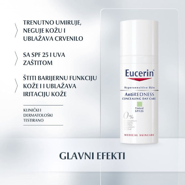 Eucerin AntiREDNESS Dnevna krema protiv crvenila sa zelenim pigmentima 50ml