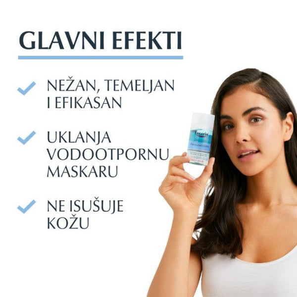 Eucerin Dermatoclean Micelarna Voda za Oči 125 ml
