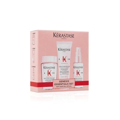 Kérastase Genesis putni poklon set (kupka 80 ml + nega 75 ml + fluid za zaštitu od toplote 45 ml)