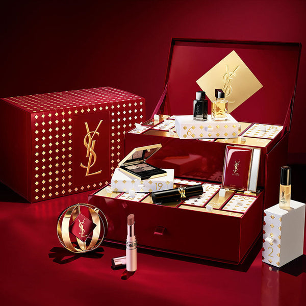 YSL Beauty adventski kalendar 2026, praznični editorijal