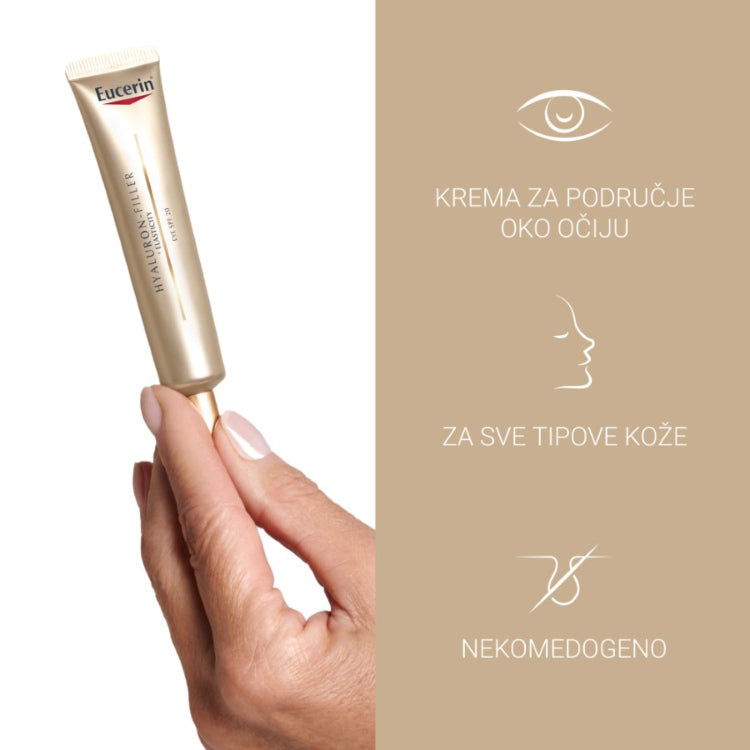Eucerin Hyaluron-Filler + Elasticity krema za područje oko očiju 15ml