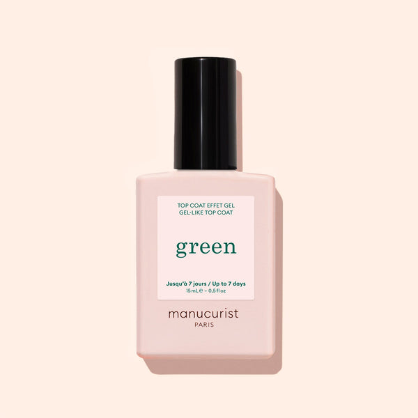 Manucurist Green™ Top Coat Sunshine, gel efekat 15 ml