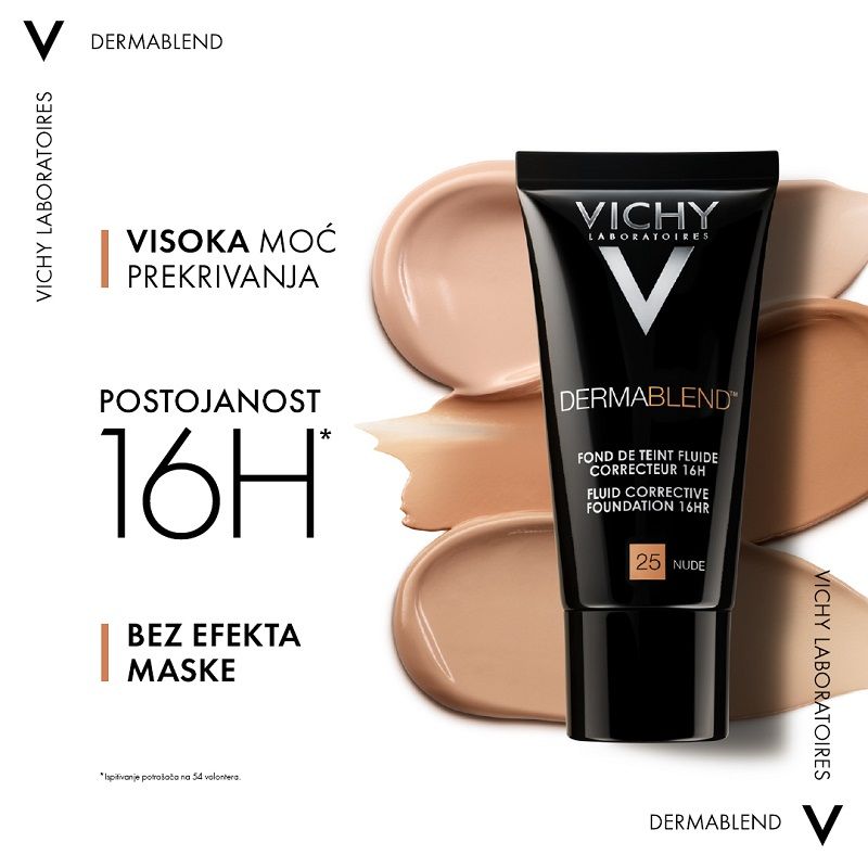 Vichy Dermablend Corrector Tečni korektivni puder SPF 35, 30 ml, 30 Beige
