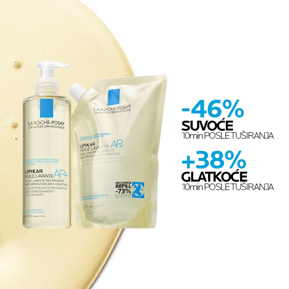 La Roche-Posay lipikar ulje za tuširanje obogaćeno lipidima za pranje osetljive suve kože