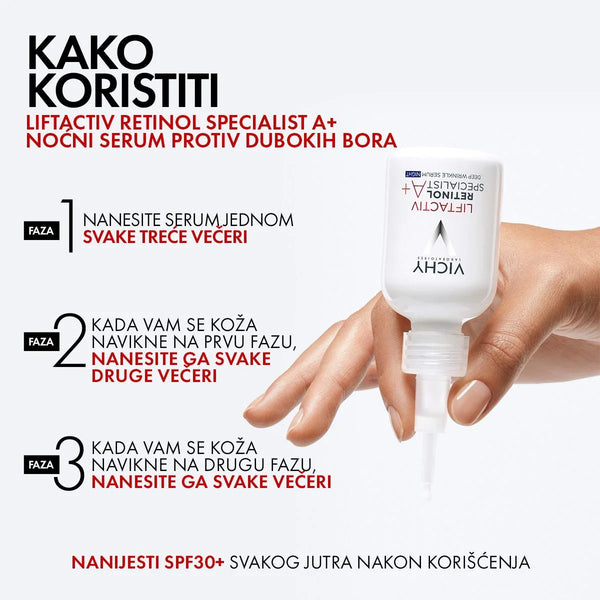 Vichy liftactiv retinol specialist serum protiv dubokih bora, 30 ml