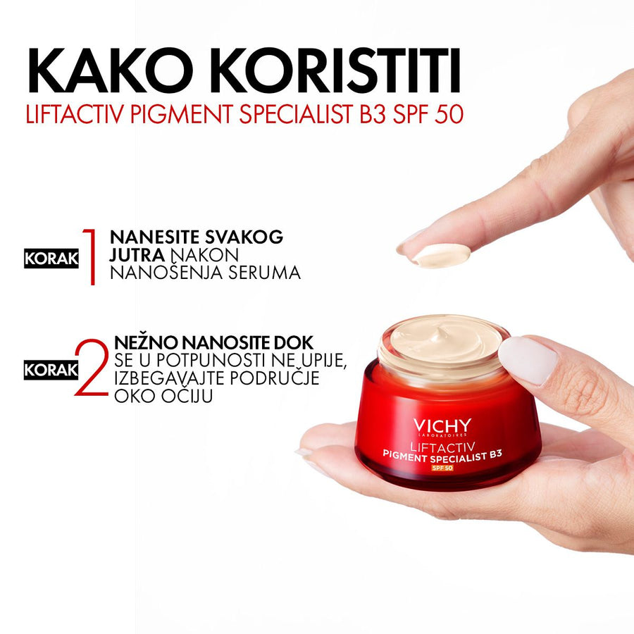 Vichy Liftactiv B3 krema protiv hiperpigmentacijskih fleka i bora SPF 50, 50ml
