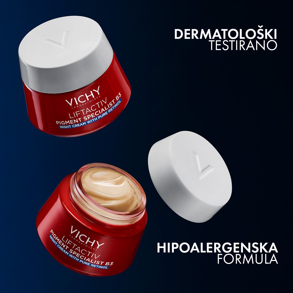 Vichy Liftactiv B3 Noćna krema protiv hiperpigmentacijskih fleka sa čistim retinolom, 50 ml