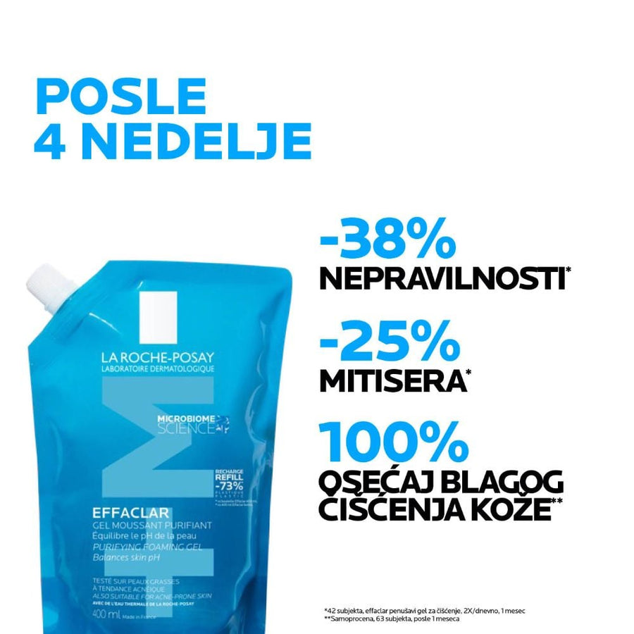 La Roche-Posay effaclar gel moussant purifiant Refill