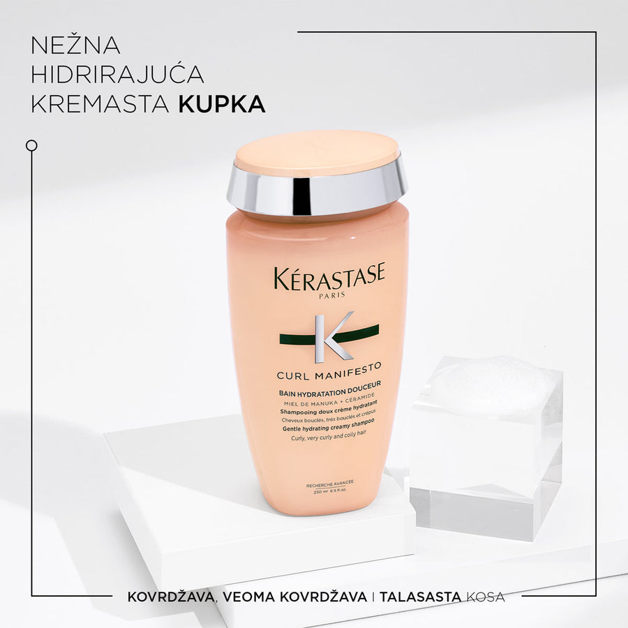 Kérastase Curl Manifesto Nežna Hidrirajuća Kremasta Kupka 250ml