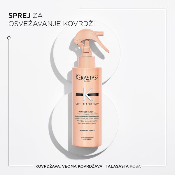 Kérastase Curl Manifesto Sprej Za Osvežavanje Kovrdži 190ml