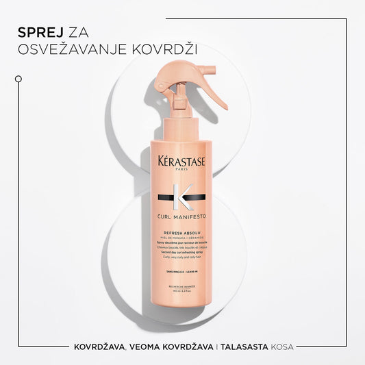 Kérastase Curl Manifesto Sprej Za Osvežavanje Kovrdži 190ml