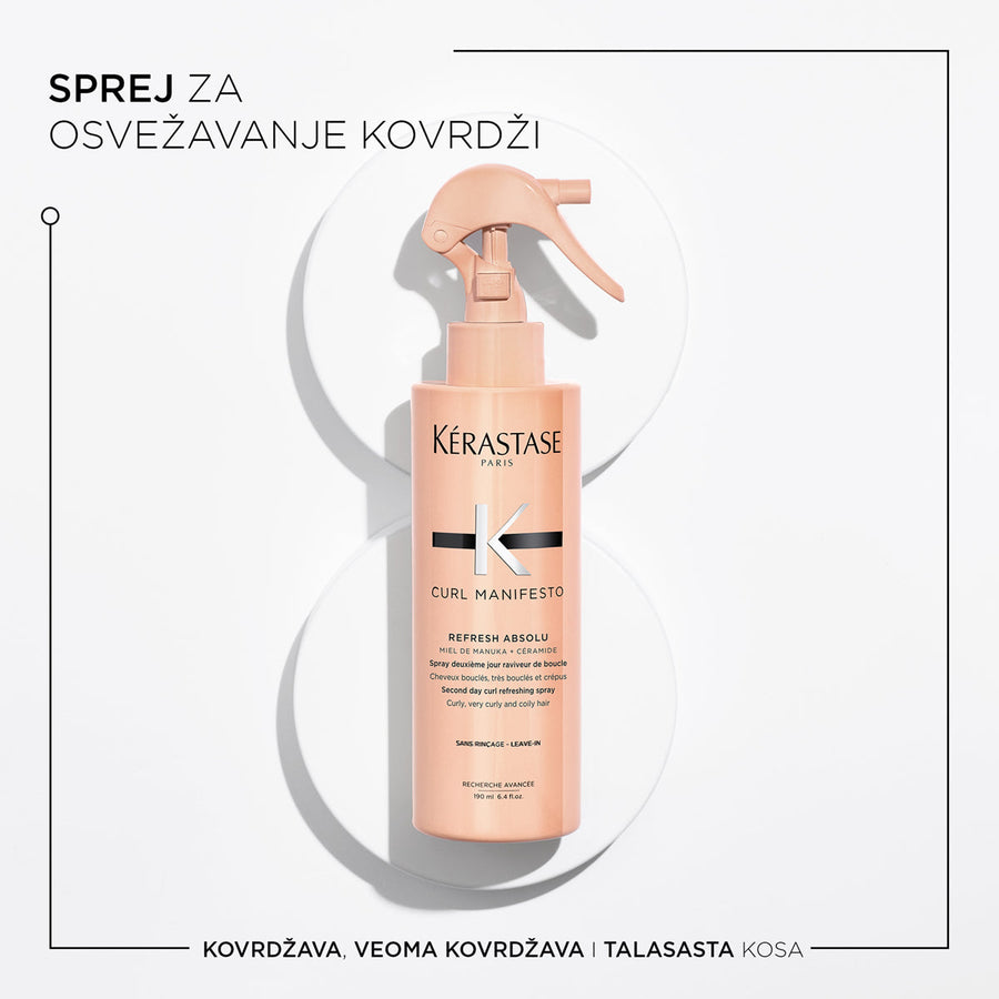 Kérastase Curl Manifesto Sprej Za Osvežavanje Kovrdži 190ml