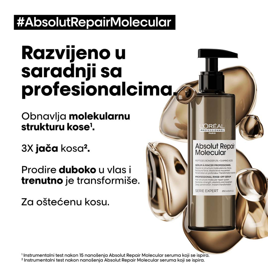 L'Oréal Professionnel Absolut Repair Molecular serum za kosu sa ispiranjem 250ml
