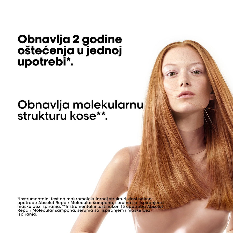 L'Oréal Professionnel Absolut Repair Molecular maska za kosu bez ispiranja 50ml (putno pakovanje)