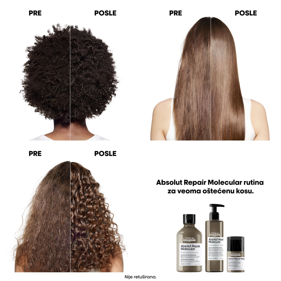 L'Oréal Professionnel Absolut Repair Molecular maska za kosu bez ispiranja 50ml (putno pakovanje)
