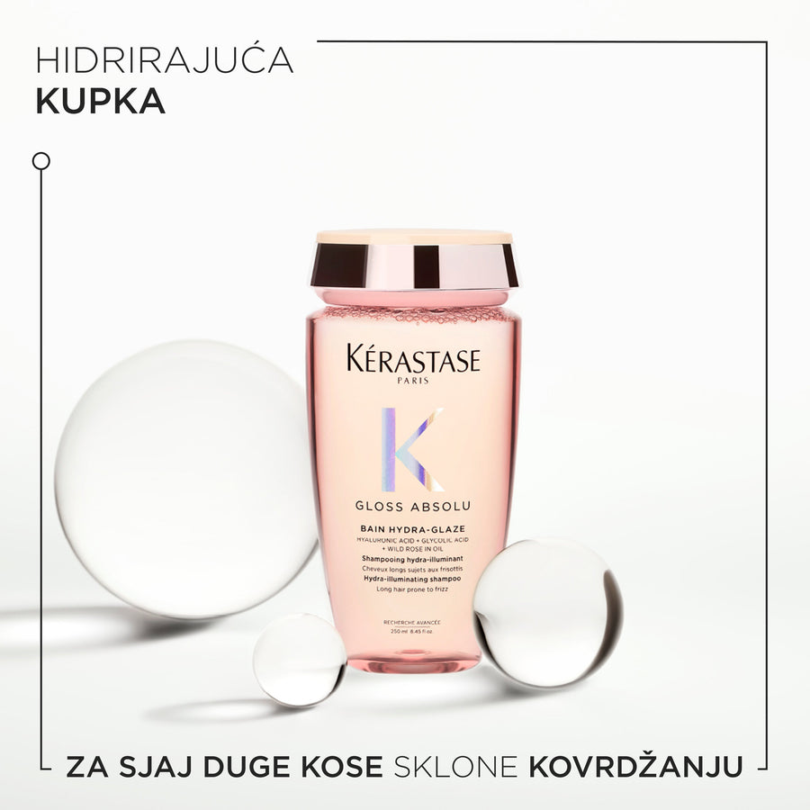 Kérastase Gloss Absolu Hidrirajuća kupka za sjaj duge kose sklone kovrdžanju 250ml