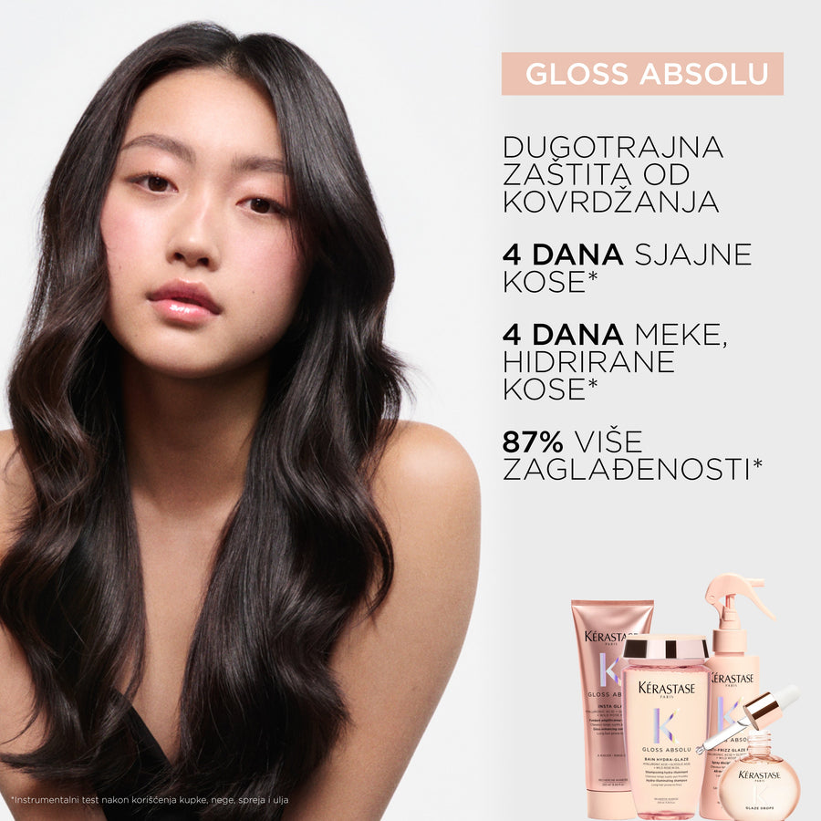 Kérastase Gloss Absolu Hidrirajuća kupka za sjaj duge kose sklone kovrdžanju 250ml