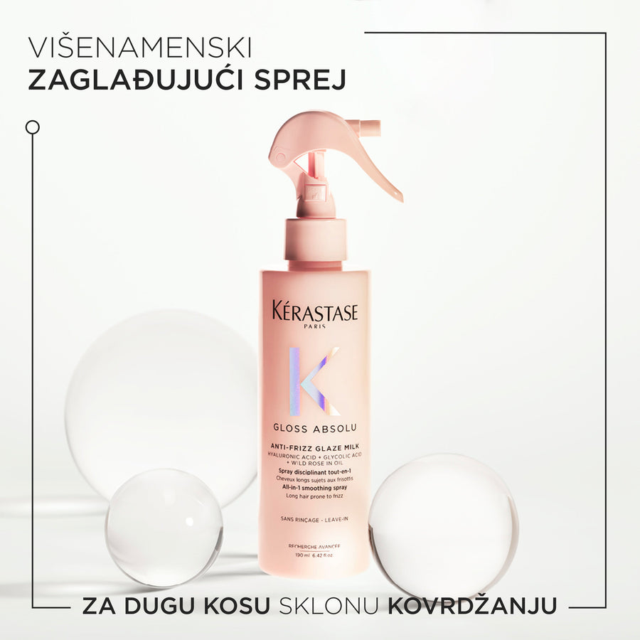 Kérastase Gloss Absolu Višenamenski zaglađujući sprej za kosu sklonu kovrdžanju 190ml