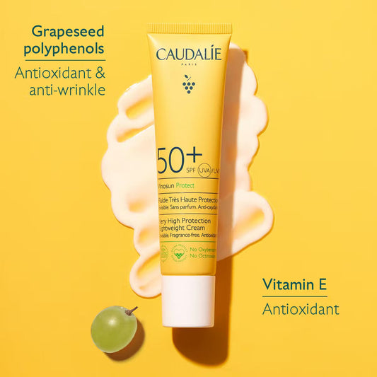 Caudalie Vinosun Protect Very High Protection Lightweight Cream SPF50+