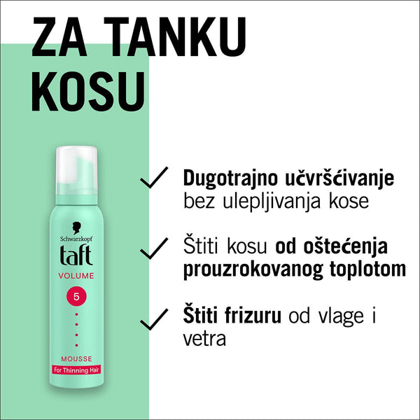 Schwarzkopf Taft Pena za volumen kose sa kolagenom