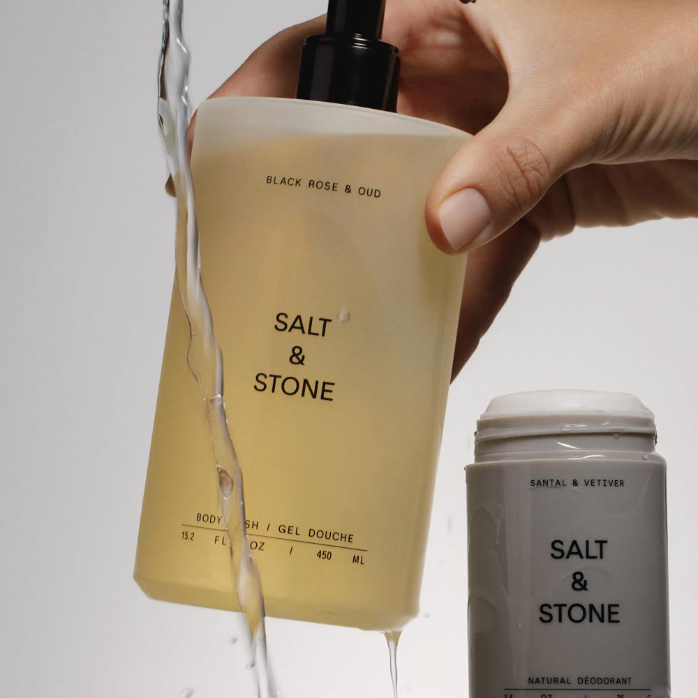 Salt & Stone Body Wash (Black Rose & Oud)